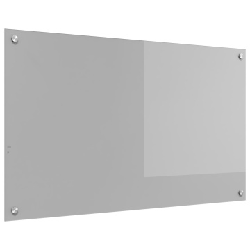 Placă pentru Backsplash bucătărie Gri deschis 100x60x0,6 cm din Sticlă Securizată - Img 2