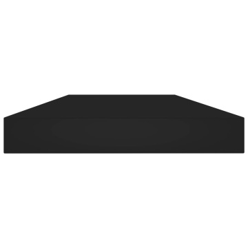 Plăci bibliotecă, 4 buc., negru, 40 x 10 x 1,5 cm, PAL - Img 3