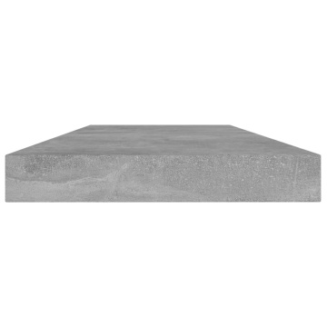 Plăci bibliotecă, gri beton, 4 buc, 40 x 10 x 1,5 cm, PAL - Img 3