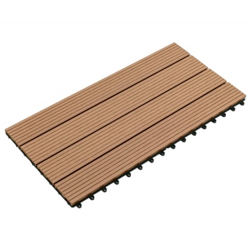 Plăci de pardoseală, 6 buc., maro, 60x30 cm, WPC, 1,08 m² - Img 4