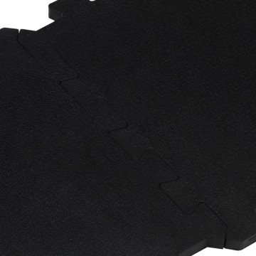 Plăci de podea din cauciuc, 9 buc., negru, 16 mm, 30x30 cm - Img 4