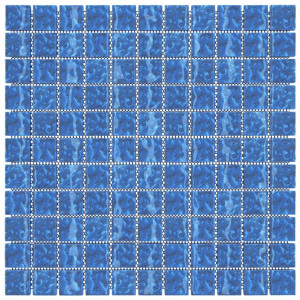 Plăci mozaic autoadezive 11 buc. albastru 30x30 cm sticlă - Img 3