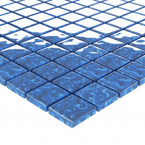Plăci mozaic autoadezive 11 buc. albastru 30x30 cm sticlă - Img 6