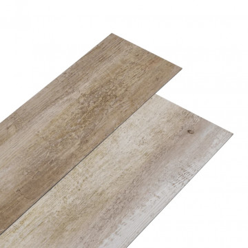 Plăci pardoseală autoadezive lemn decolorat 5,02 m² PVC 2 mm - Img 2