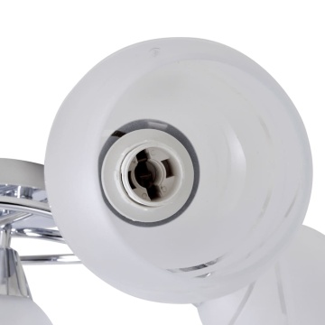 Plafonieră cu abajururi din sticlă pentru 5 becuri E14 - Img 4