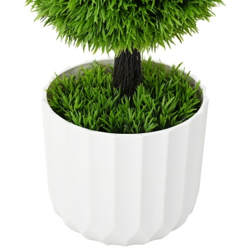 Planta artificială topiary Pin cu ghiveci 24x90 cm Verde - Img 1