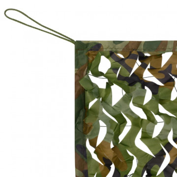 Plasă de camuflaj cu geantă de depozitare, verde, 3x7 m - Img 4