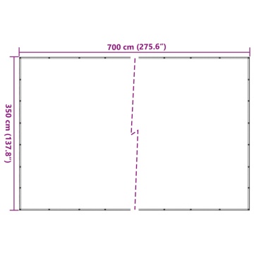 Plasă de container, negru, 3,5 x 7 m, HDPE - Img 6