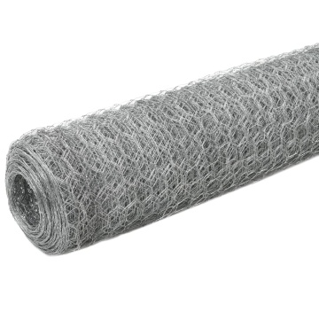 Plasă de sârmă găini, argintiu, 25 x 1,2 m, oțel galvanizat - Img 2