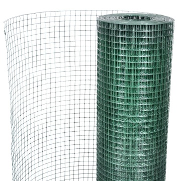 Plasă de sârmă găini, verde, 25 x 1 m, oțel galvanizat cu PVC - Img 4