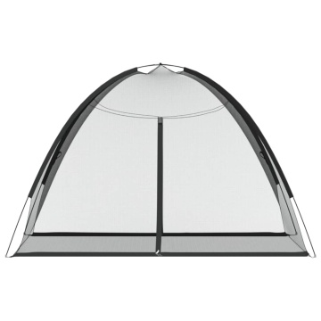 Plasa țânțari Mongolia cu uși, 220 ochiuri negru 200x120x130 cm - Img 4