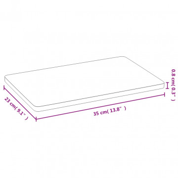 Platouri pentru mic dejun, 6 buc., 35x23x0,8 cm, bambus - Img 4