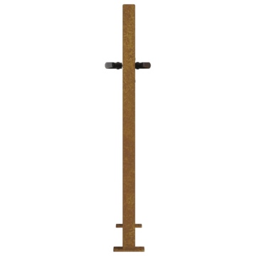 Poartă pentru grădină, 105x80 cm, oțel corten, model copac - Img 8