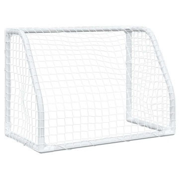 Porți de fotbal de copii 2 buc., cu minge alb 64x35x48 cm metal - Img 6