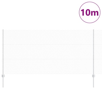 Posturi de gard 10 buc Canale U 120 cm Oțel galvanizat, Gard hexagonal 1.2x10 m Oțel galvanizat - Img 3