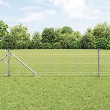 Posturi de gard cu vârf 7 buc Ø32 mm 80 cm Oțel galvanizat - Img 3