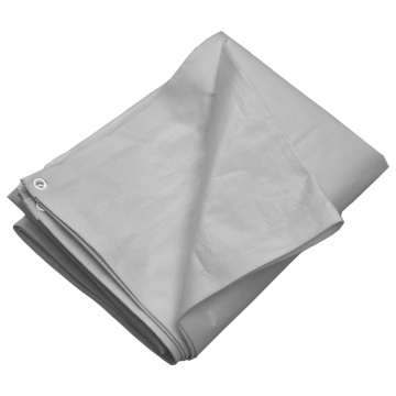 Prelată 260 g/m², gri, 2x3 m, HDPE - Img 2