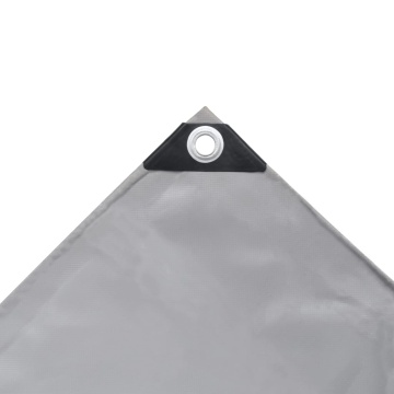 Prelată, gri, 1,5 x 6 m, 650 g / m² - Img 3