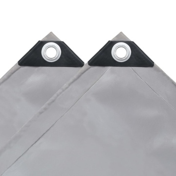 Prelată, gri, 2,5 x 3,5 m, 650 g/m² - Img 4