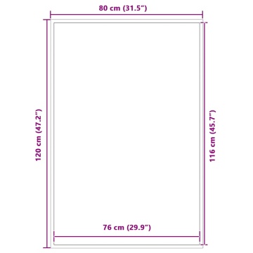Preș albastru 80x120 cm - Img 6