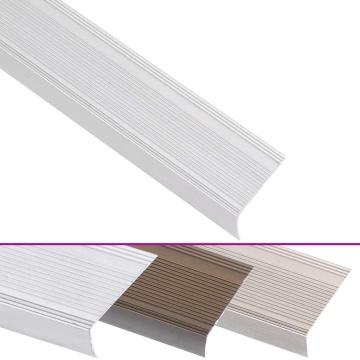 Profile trepte formă L, 15 buc, argintiu, 100 cm, aluminiu - Img 2