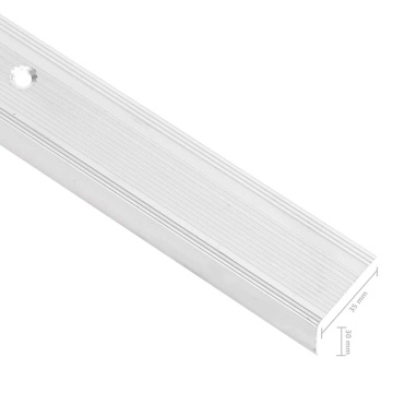Profile trepte în formă de L, 15 buc, argintiu, 90 cm, aluminiu - Img 5