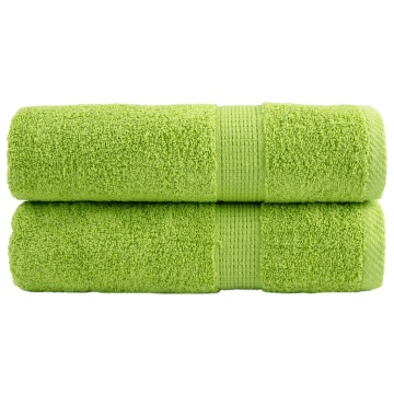 Prosoape de mâini premium SOLUND 2 buc. verde 50x100cm 600 gsm - Img 1