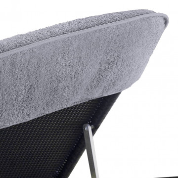 Prosoape de plajă, 2 buc., gri, 60x135 cm, textil 400 GSM - Img 5