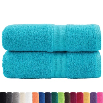Prosoape mâini premium SOLUND 2 buc turcoaz 30x30cm 600 gsm - Img 2