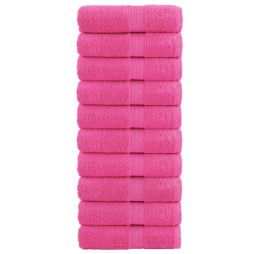Prosoape oaspeți premium SOLUND 10 buc. roz 30x50 cm 600 gsm - Img 1