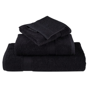Prosoape oaspeți premium SOLUND 4 buc. negru 30x50 cm 600 gsm - Img 4