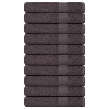 Prosoape pentru saună 10 buc Antracit 360 g/m² 100% bumbac - Img 1