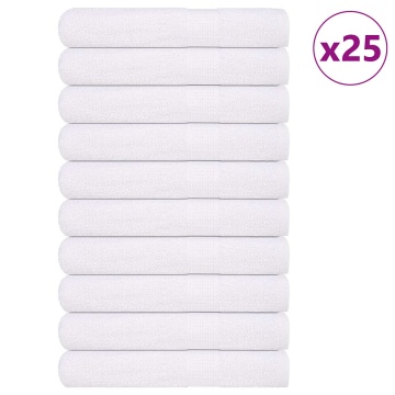Prosoape pentru saună 25 buc alb 80x200 cm 360 g/m² 100% bumbac - Img 1