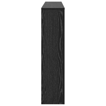 Protecție Radiator Negru Stejar 175x20x82 cm Lemn Ingineresc - Img 4