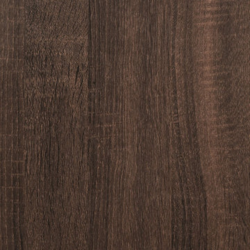 Raft brutărie, stejar maro, 90x40x132 cm, lemn prelucrat/metal - Img 7