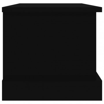 Raft de depozitare, negru, 50x30x28 cm, lemn prelucrat - Img 6