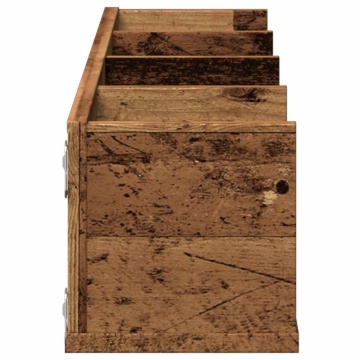 Raft de perete CD-uri, lemn vechi, 100x18x18 cm, lemn prelucrat - Img 8