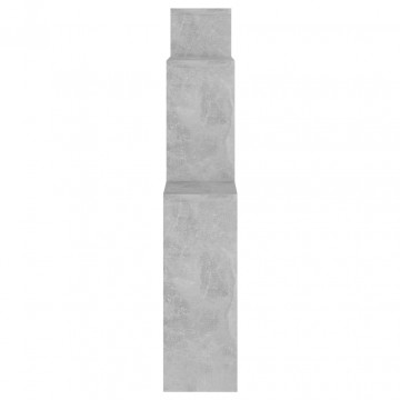 Raft de perete de cub, gri beton, 80x15x78,5 cm, PAL - Img 4