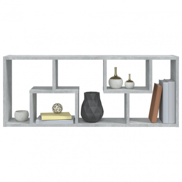 Raft de perete, gri beton, 36x16x90 cm, PAL - Img 6