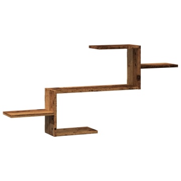 Raft de perete, lemn vechi, 104x15x49 cm, lemn prelucrat - Img 2