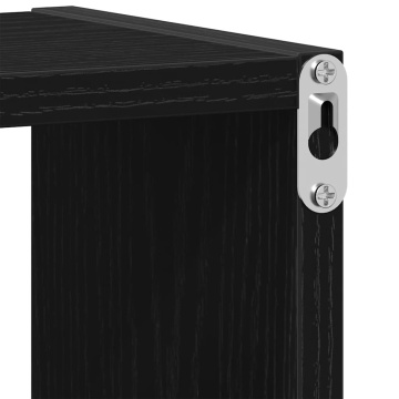 Raft de perete, stejar negru, 75x16x55 cm, lemn prelucrat - Img 7