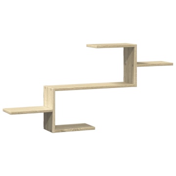 Raft de perete, stejar sonoma, 104x15x49 cm, lemn prelucrat - Img 2