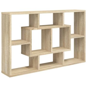 Raft de perete, stejar Sonoma, 85x16x52,5 cm, lemn prelucrat - Img 2