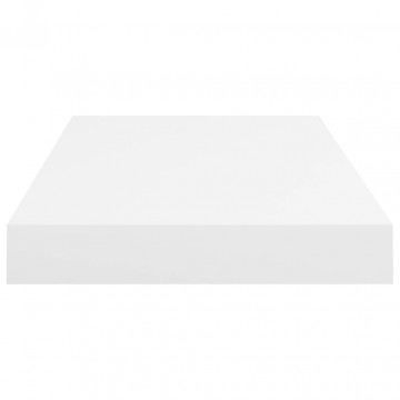Raft de perete suspendat, alb, 50x23x3,8 cm, MDF - Img 8