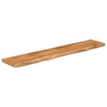 Raft perete 110x20x2,5cm dreptunghiular lemn acacia margine vie - Img 3