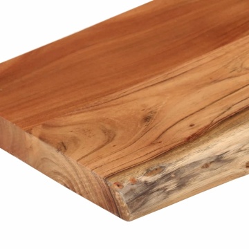 Raft perete 70x30x2,5 cm dreptunghiular lemn acacia margine vie - Img 6