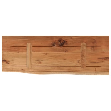 Raft perete 70x30x2,5 cm dreptunghiular lemn acacia margine vie - Img 8