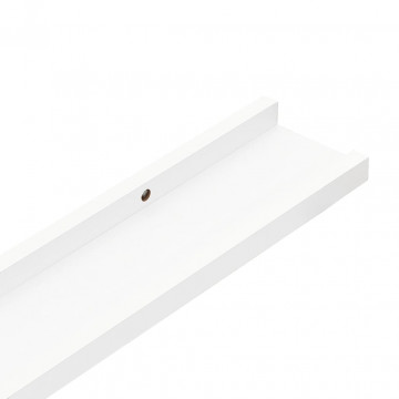 Rafturi de perete, 4 buc., alb, 60x9x3 cm - Img 6