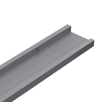 Rafturi de perete, 4 buc., gri, 115x9x3 cm - Img 7