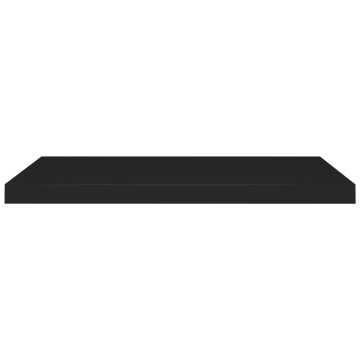 Rafturi de perete, 4 buc., negru, 80 x 23,5 x 3,8 cm, MDF - Img 4